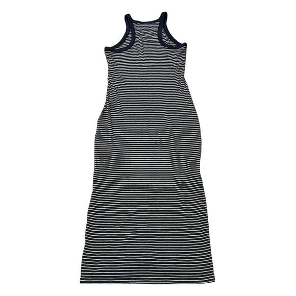 GAP Women's Rib Knit Racerback Maxi Dress Navy White Size M - Picture 3 of 10
